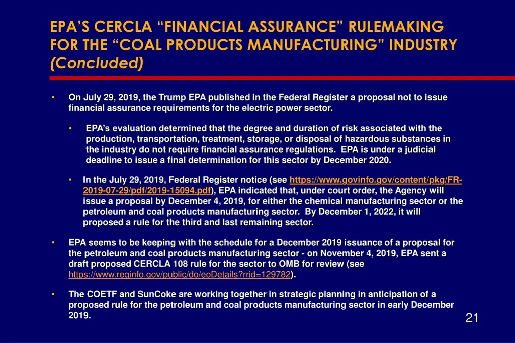 epa s cercla financial assurance rulemaking 2