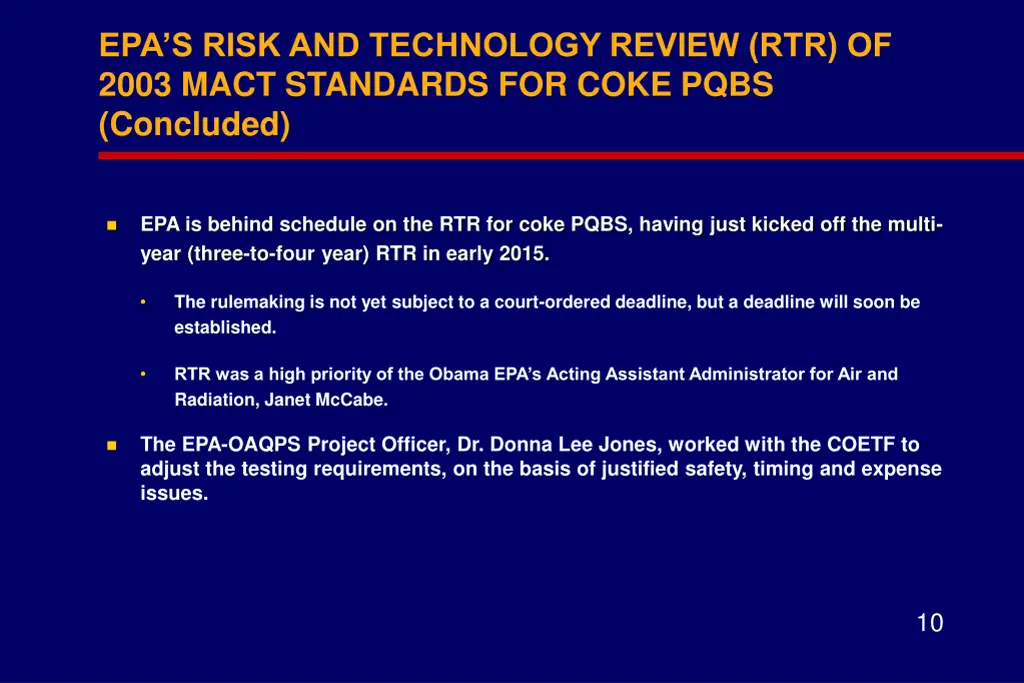 epa s risk and technology review rtr of 2003 mact 1