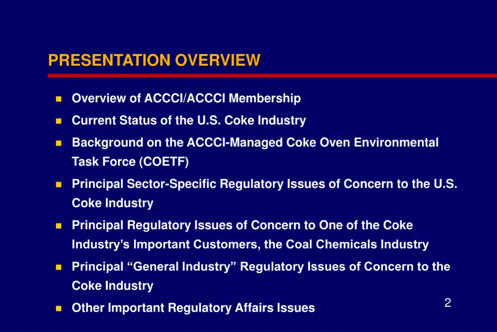 presentation overview