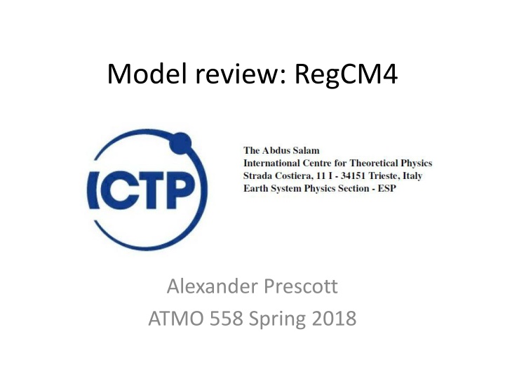 model review regcm4