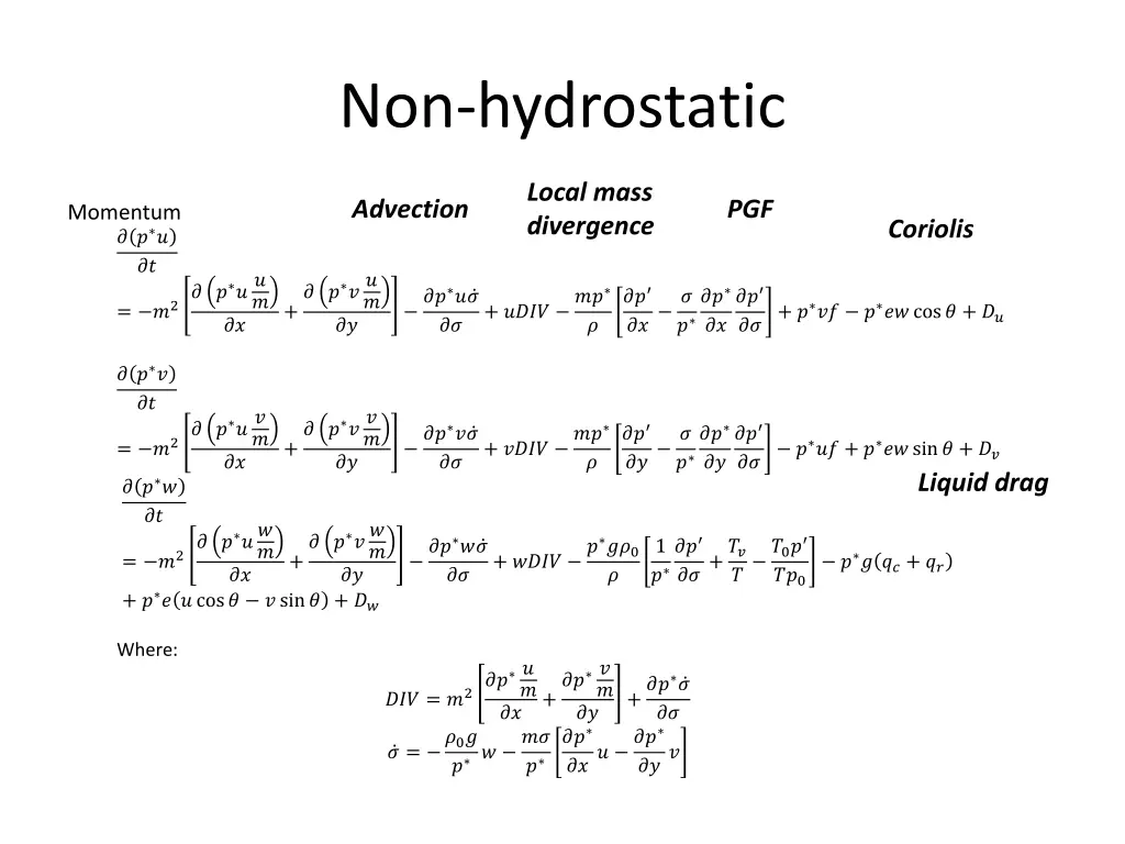 non hydrostatic 2