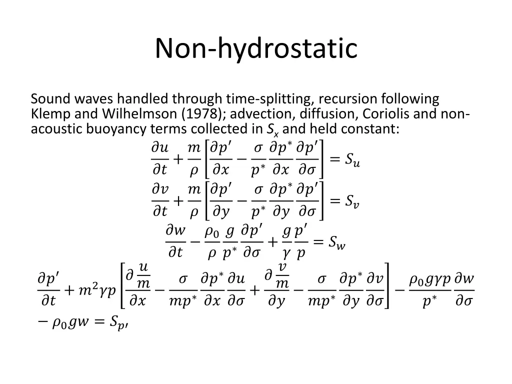 non hydrostatic 4