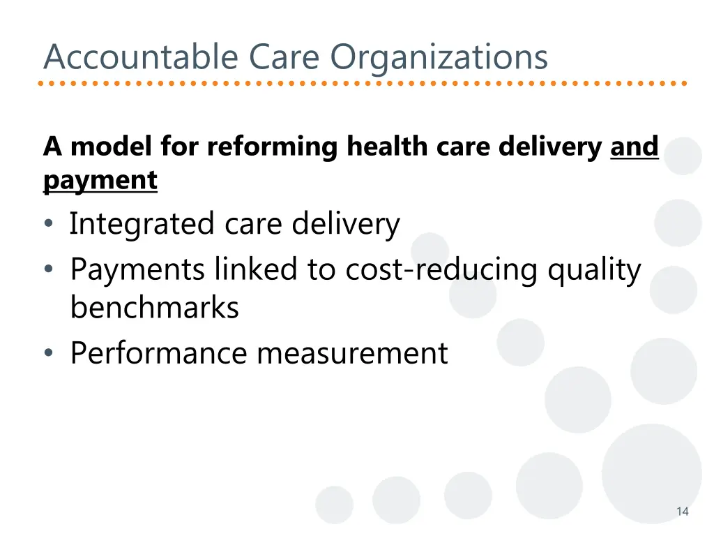 accountable care organizations