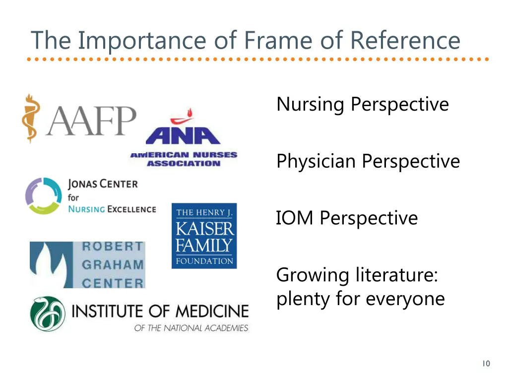 the importance of frame of reference