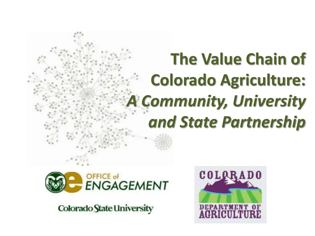 the value chain of colorado agriculture