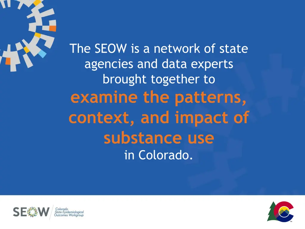 the seow is a network of state agencies and data