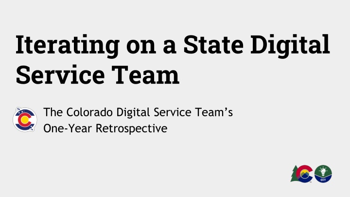 iterating on a state digital service team