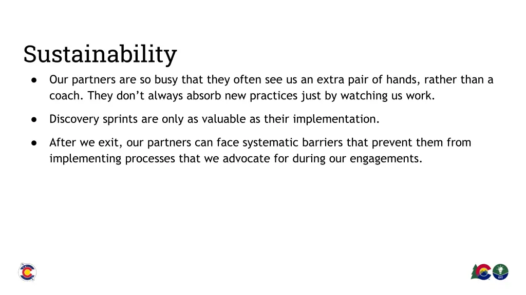 sustainability our partners are so busy that they
