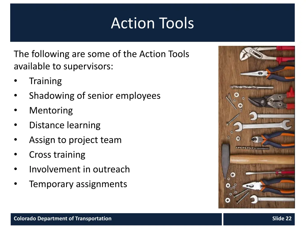 action tools