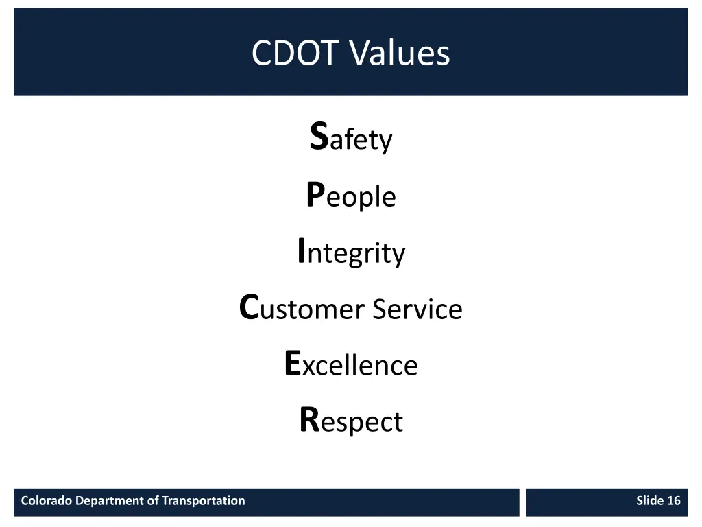 cdot values