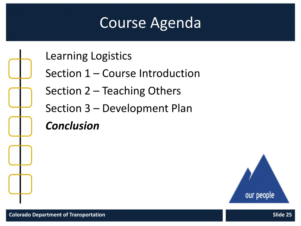 course agenda 4