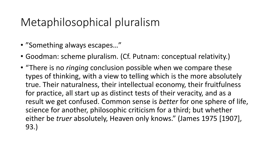 metaphilosophical pluralism