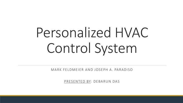 personalized hvac control system