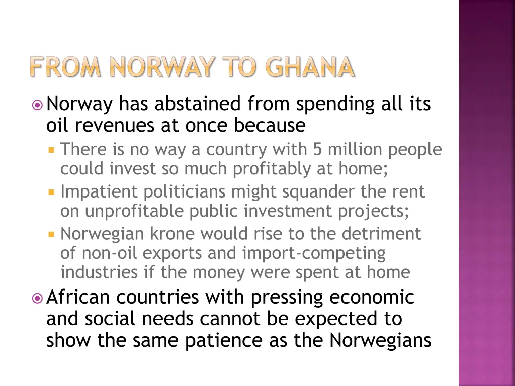 from norway to ghana