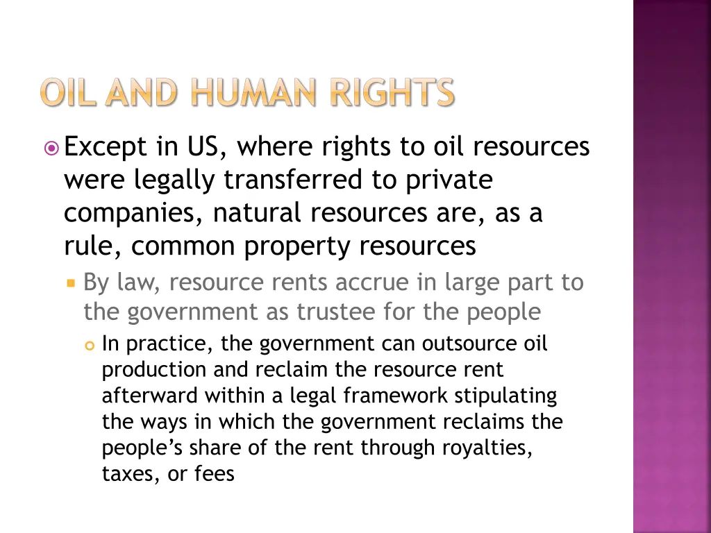 oil and human rights 1