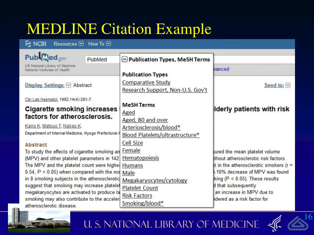 medline citation example