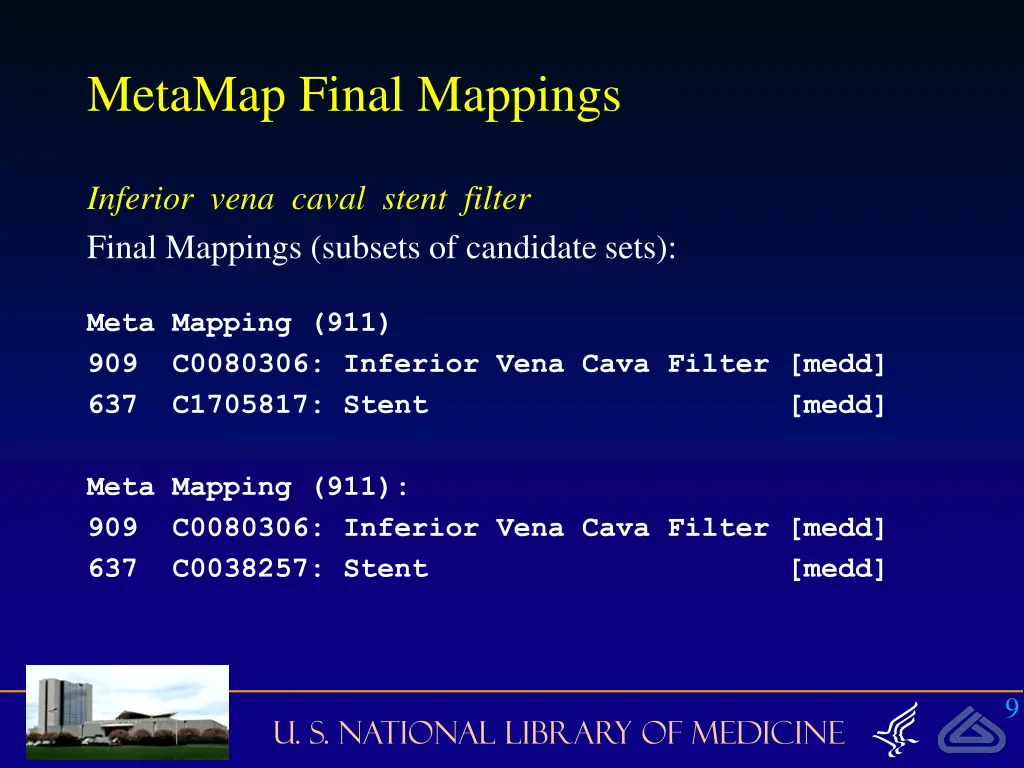 metamap final mappings