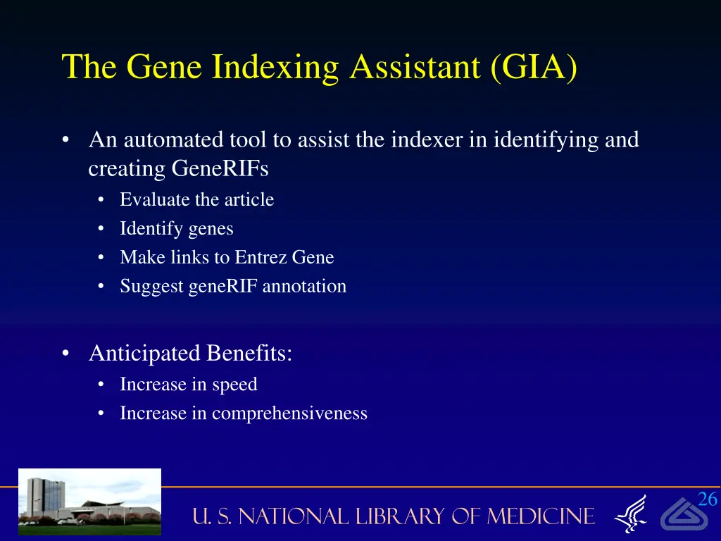 the gene indexing assistant gia