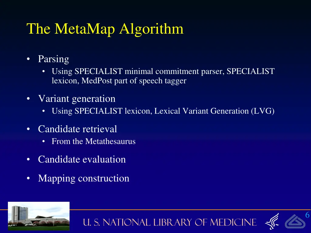 the metamap algorithm