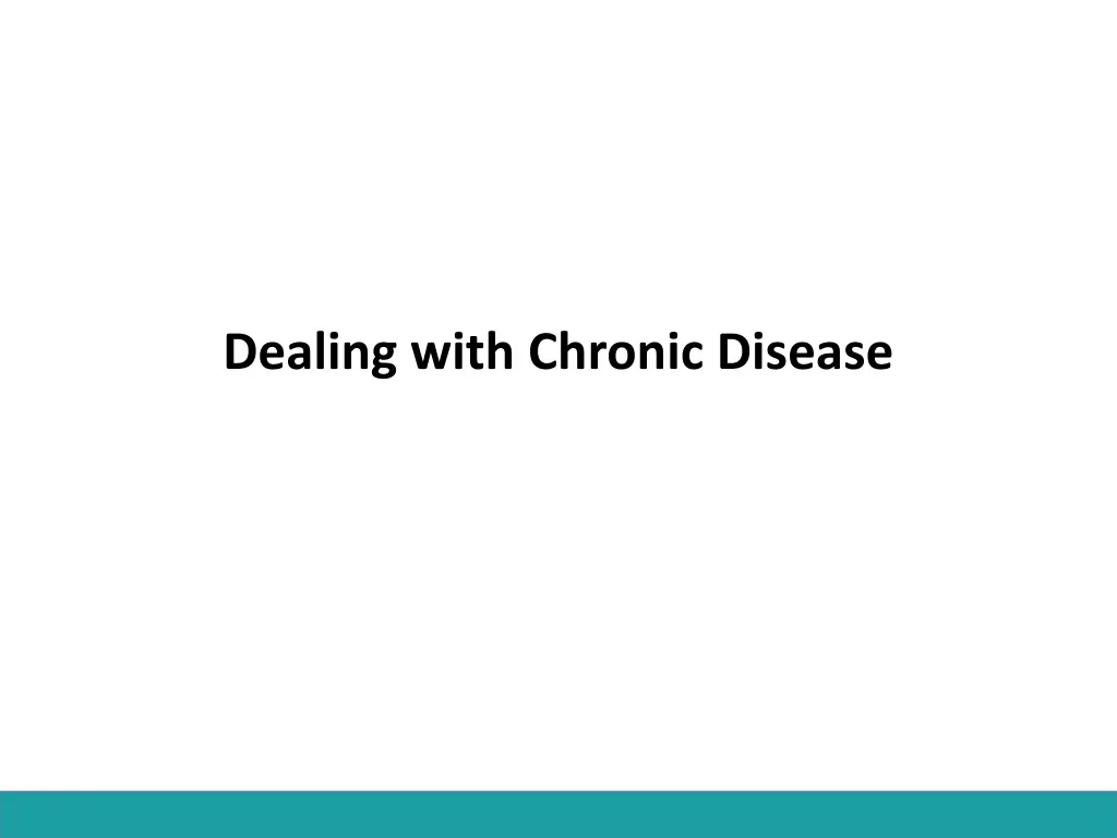 dealing with chronic disease