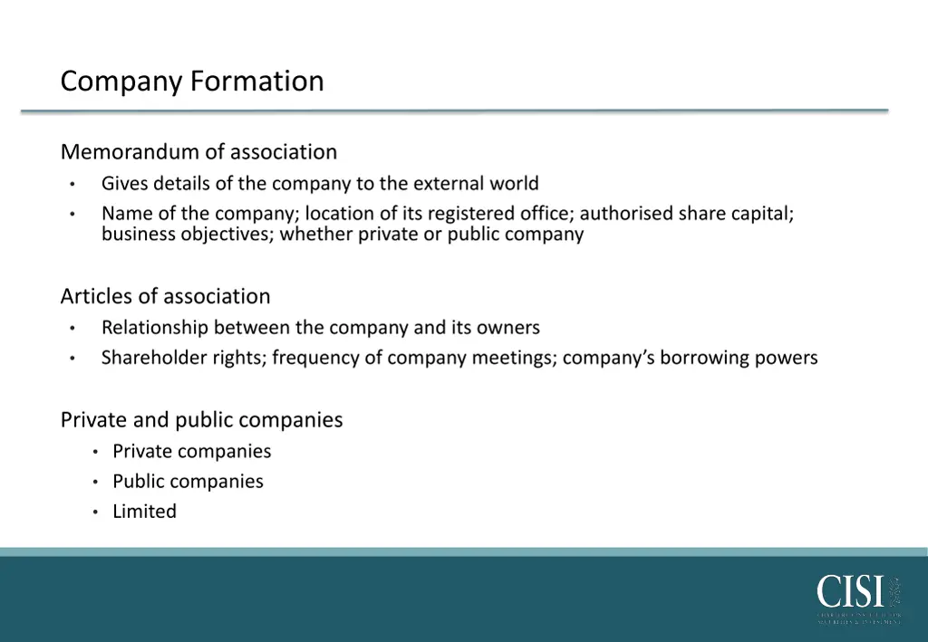 company formation