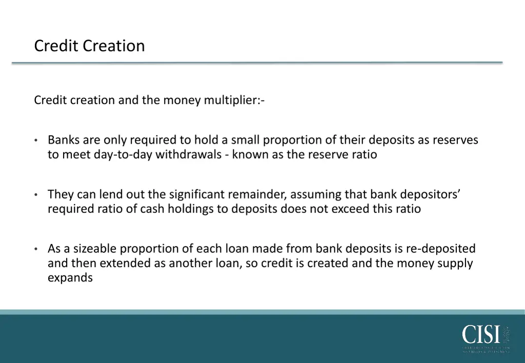 credit creation