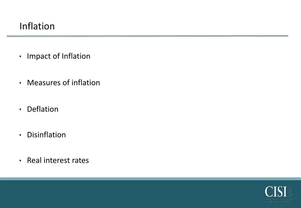 inflation