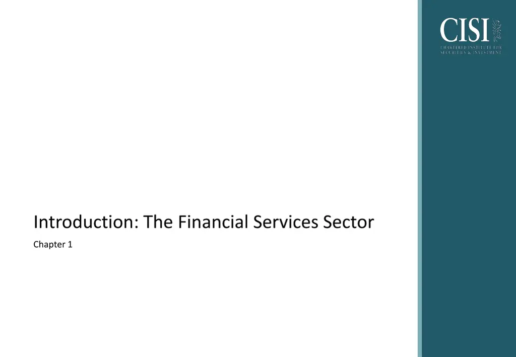 introduction the financial services sector