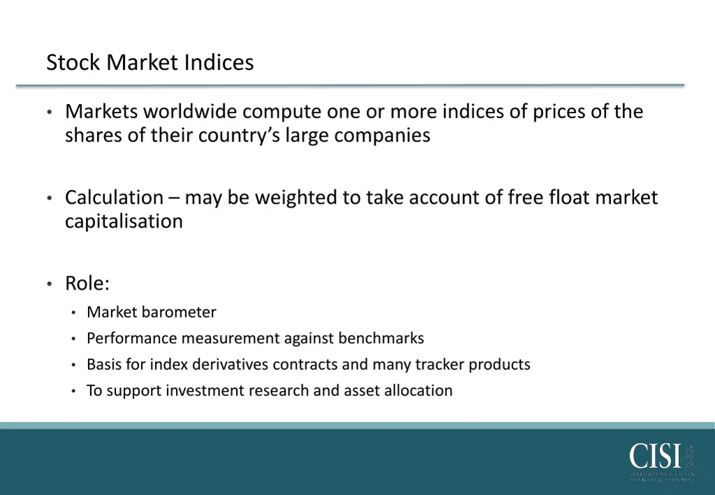 stock market indices