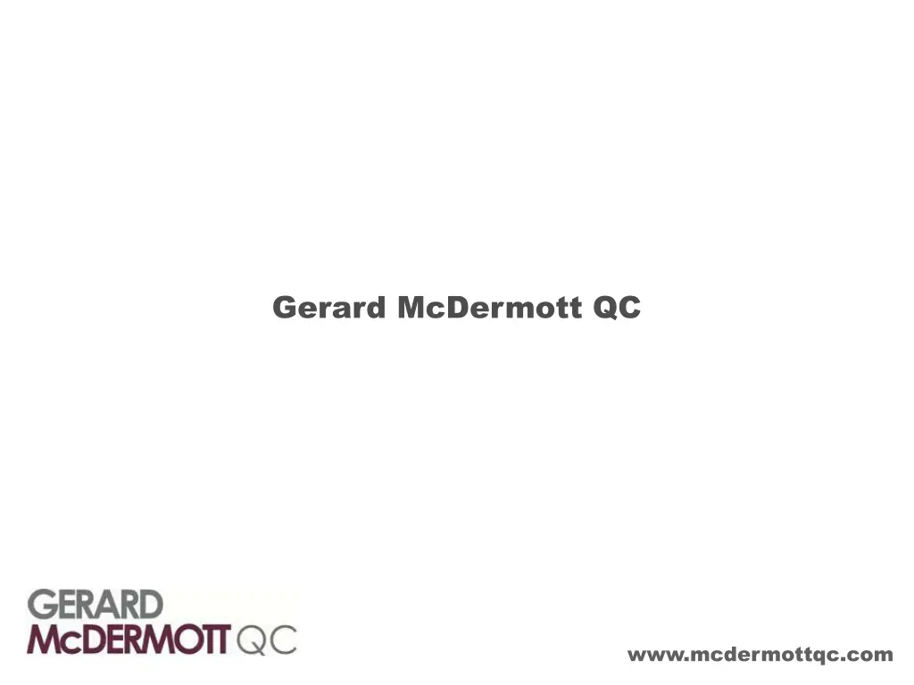 gerard mcdermott qc