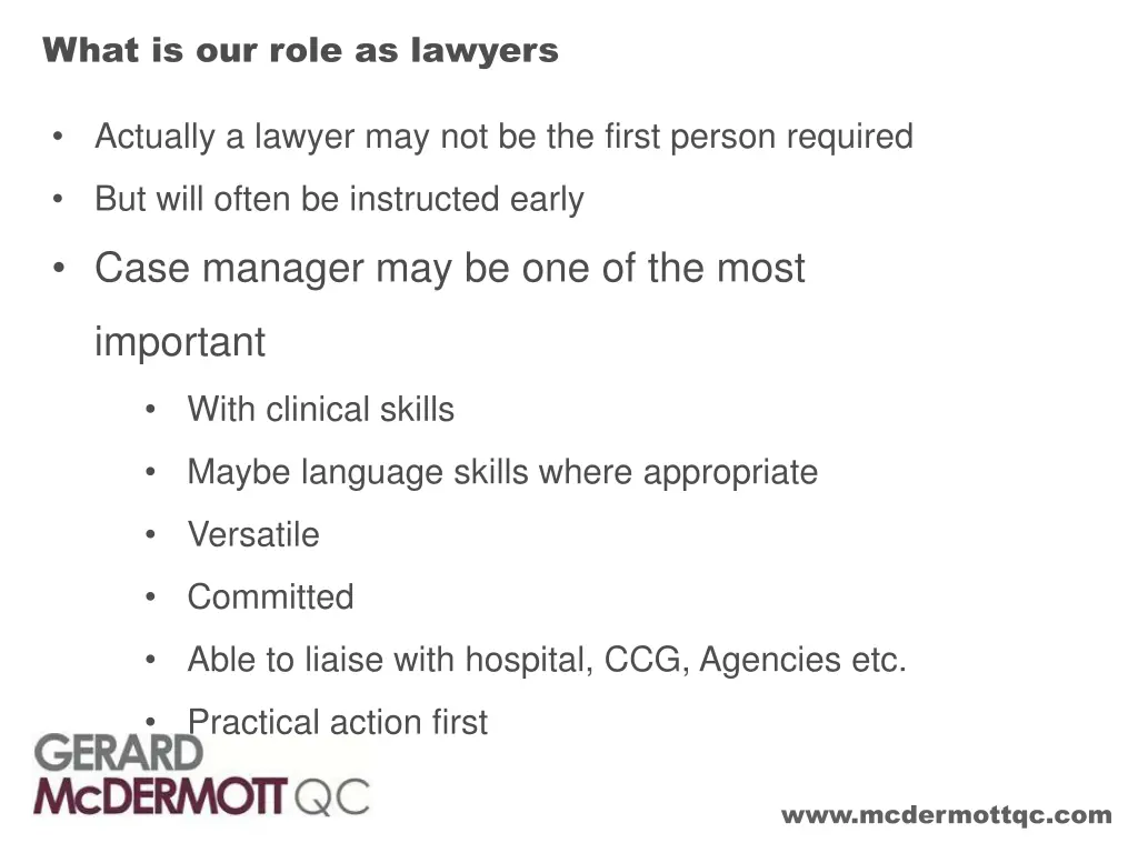 what is our role as lawyers