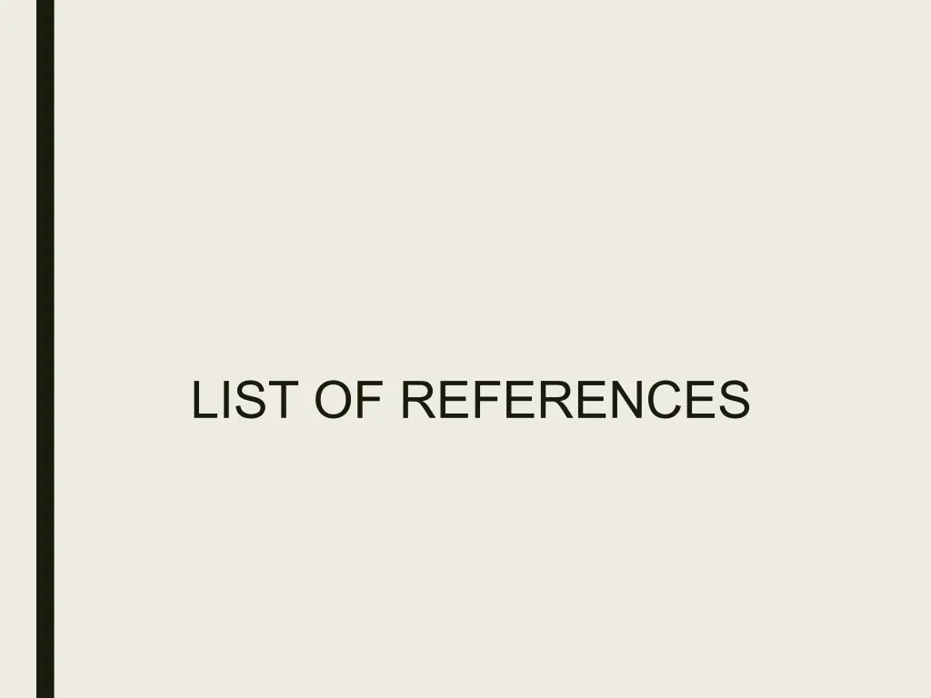 list of references