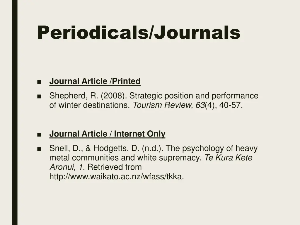 periodicals journals