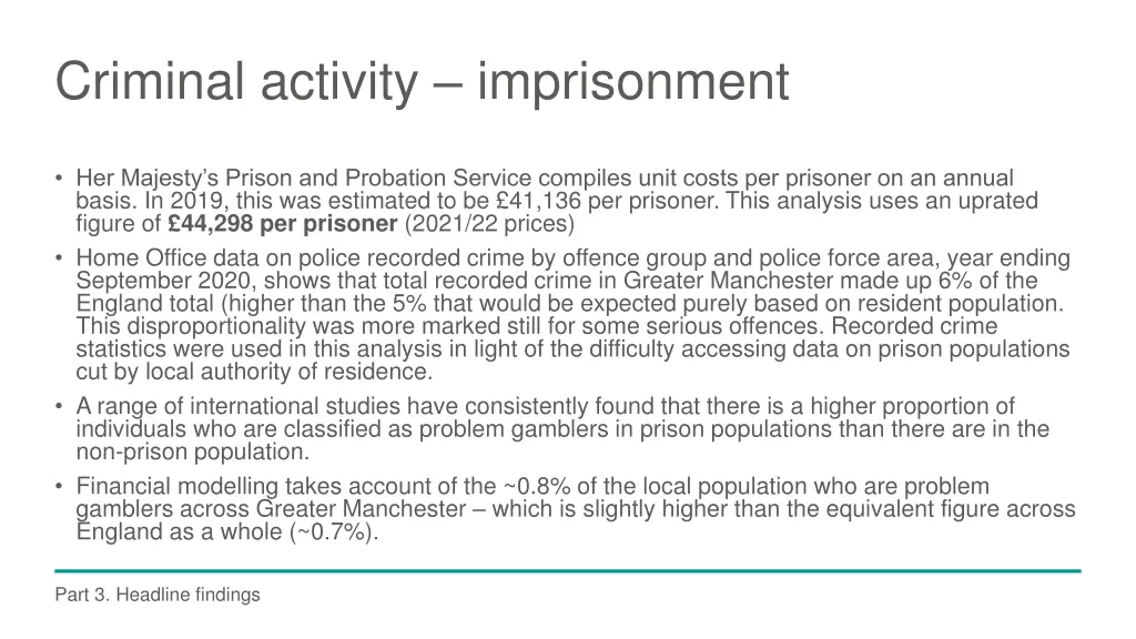 criminal activity imprisonment