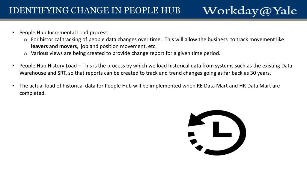 identifying change in people hub