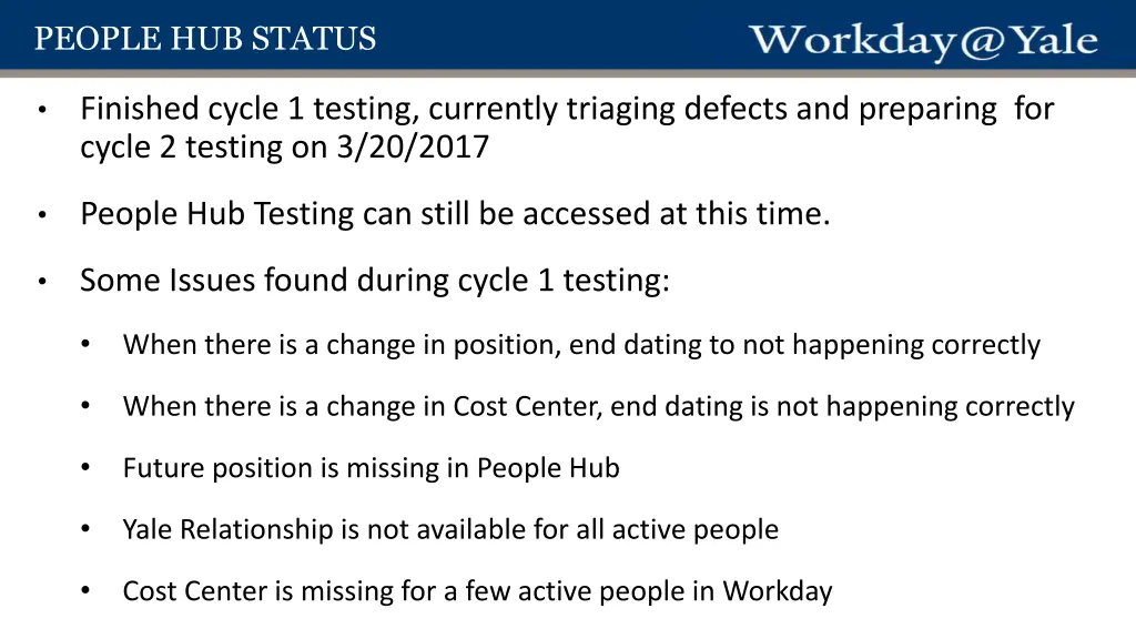 people hub status