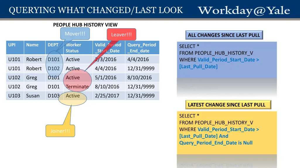 querying what changed last look