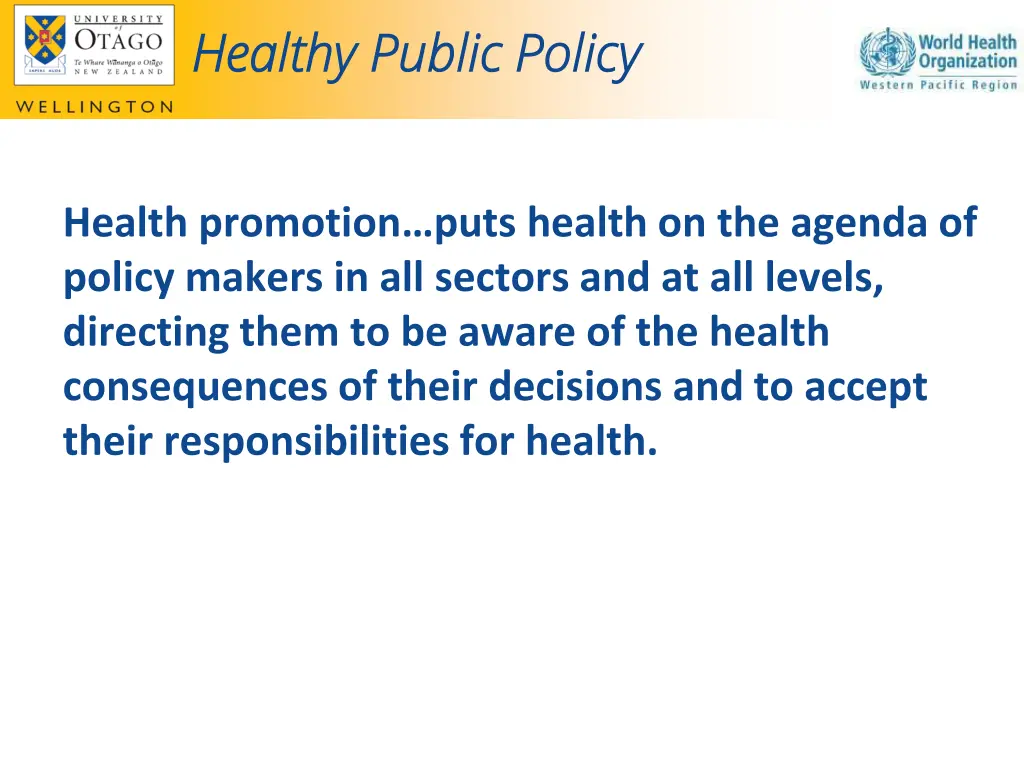 healthy public policy healthy public policy