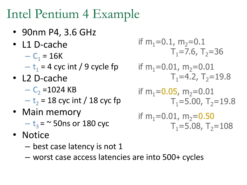 intel pentium 4 example