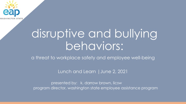 disruptive and bullying behaviors a threat