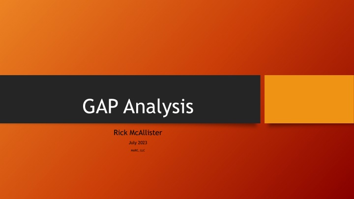 gap analysis