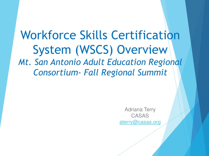 workforce skills certification system wscs