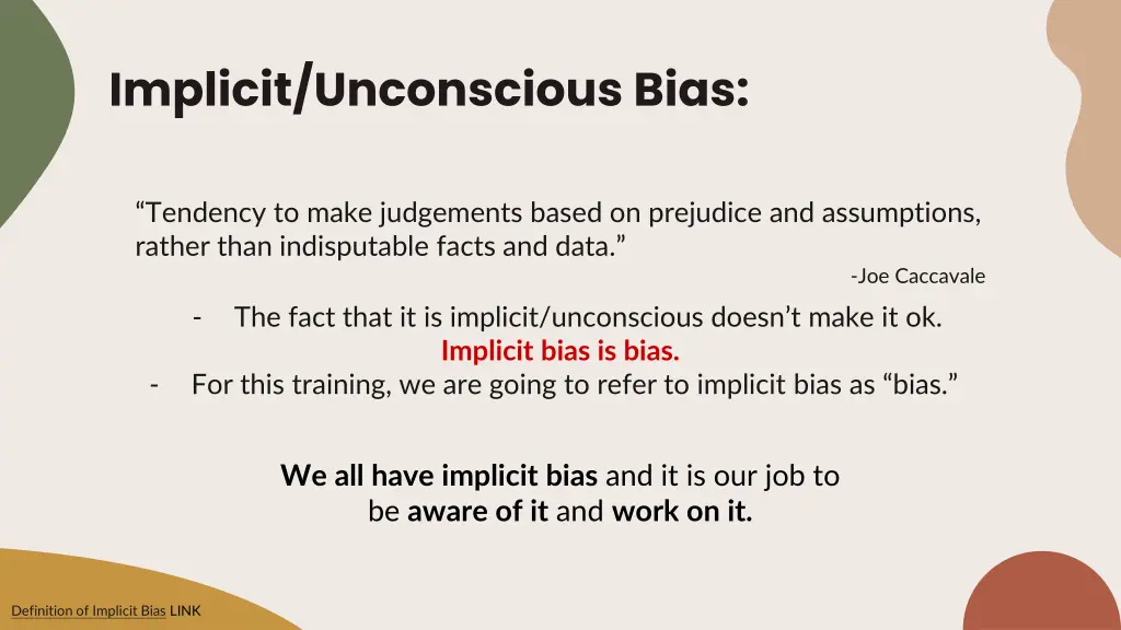 implicit unconscious bias