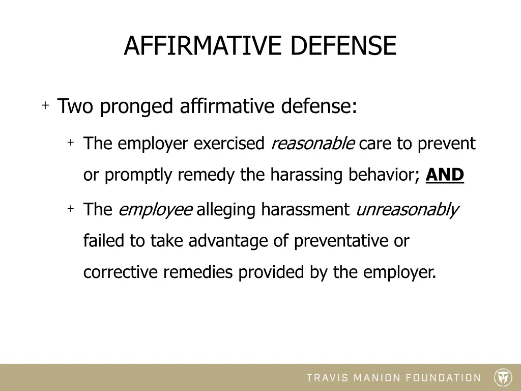 affirmative defense