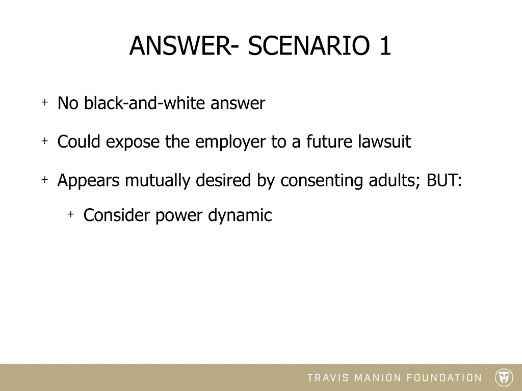 answer scenario 1