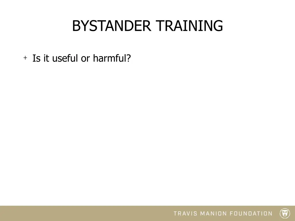 bystander training