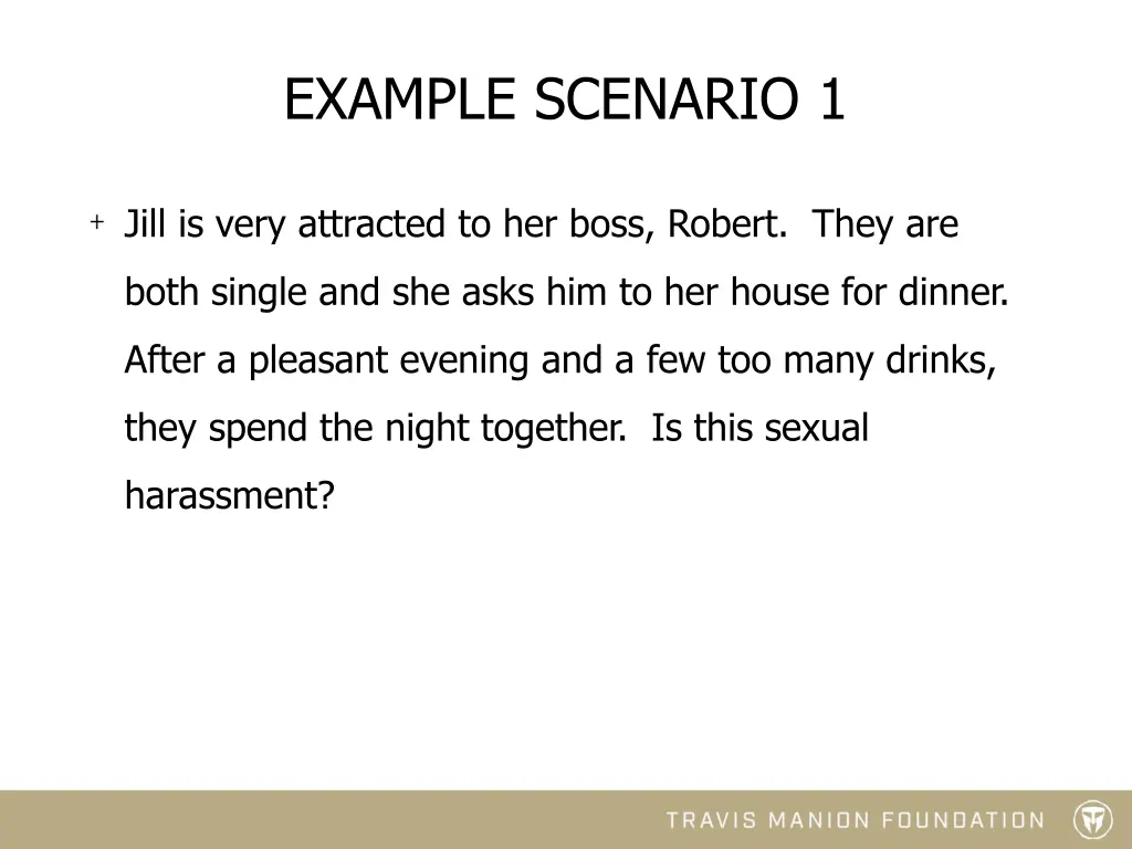 example scenario 1