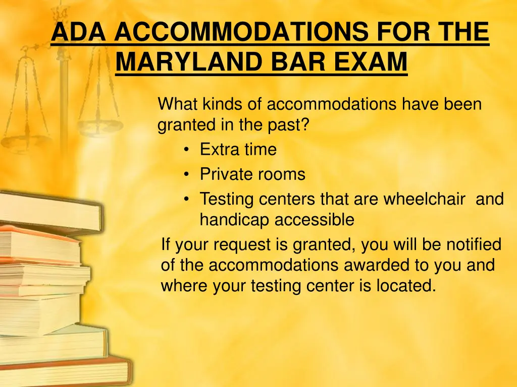 ada accommodations for the maryland bar exam 1