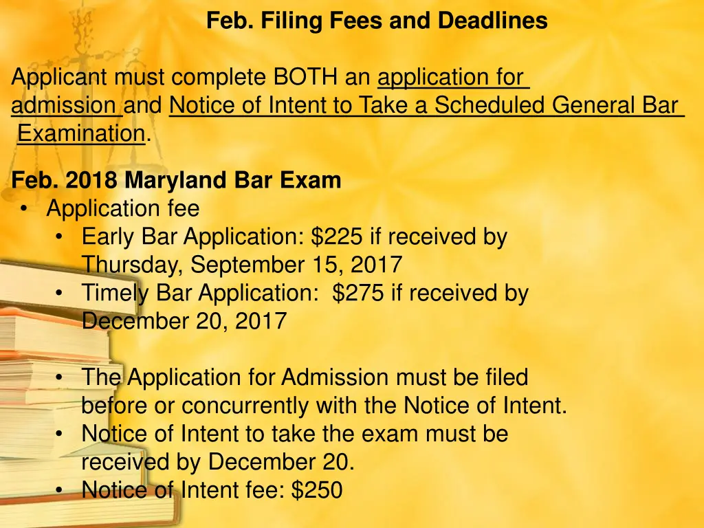 feb filing fees and deadlines