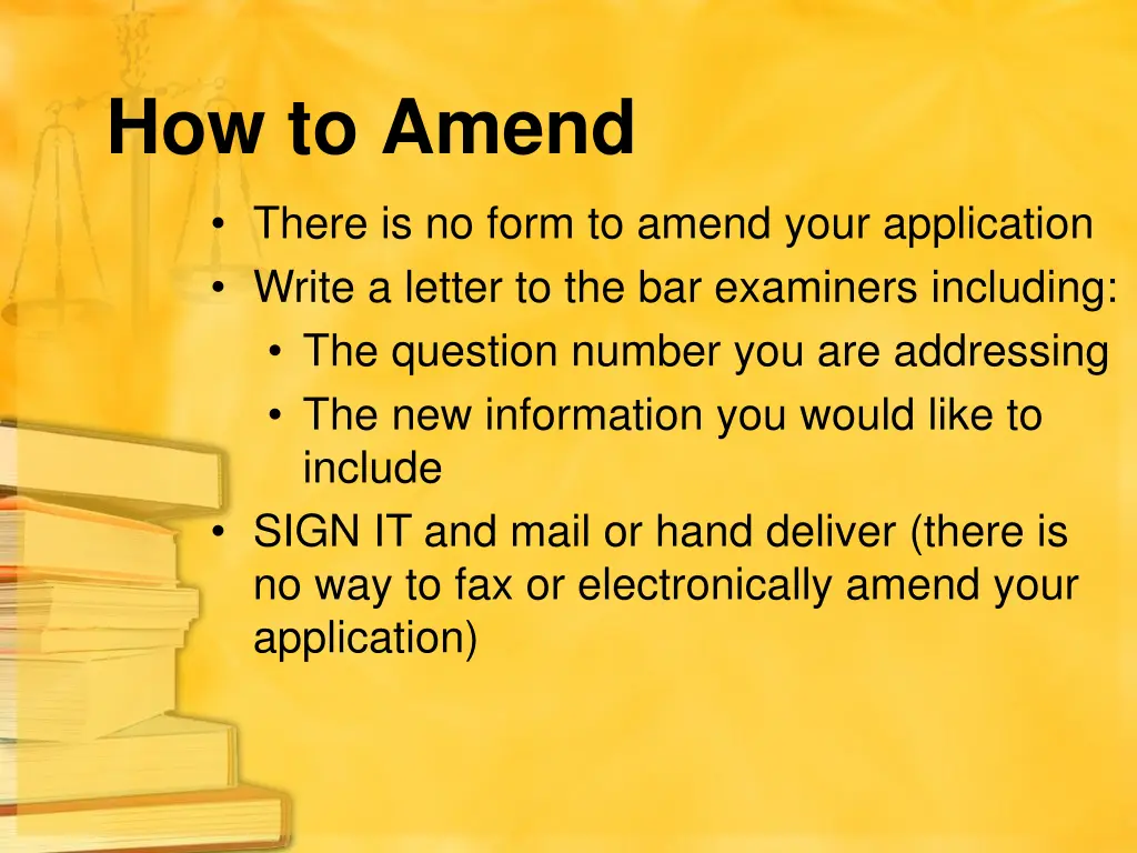 how to amend